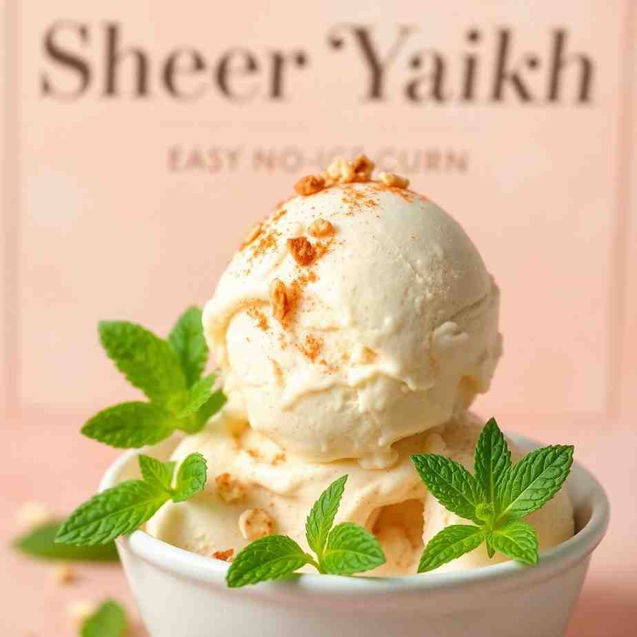 Sheer Yakh Easy No-Churn Ice Cream Homemade Recipe